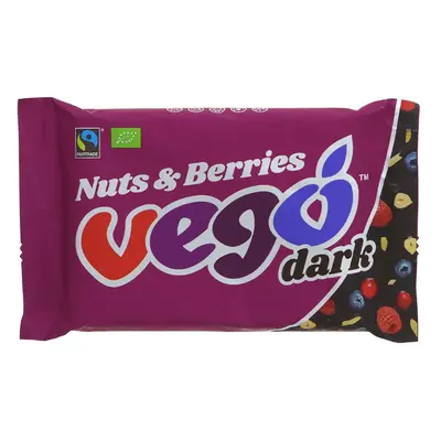 Vego Nuts & Berries Dark Chocolate Bar - 85g