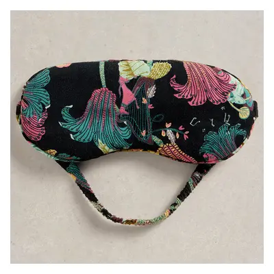 White Stuff Organic Floral Eye Mask - Black