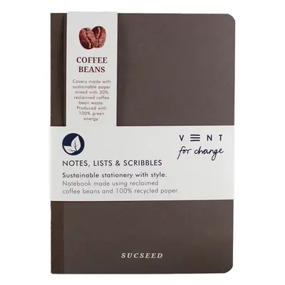 VENT for Change Recycled Sucseed A5 Notebook - Coffee Beans - 160 pages