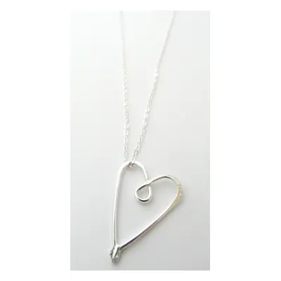 La Jewellery Recycled Petit Love Silver Necklace