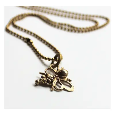 LA Jewellery Recycled Brass Nurture Bee Necklace