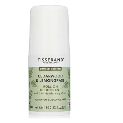 Tisserand Cedarwood & Lemongrass Roll-On Deodorant - 75ml