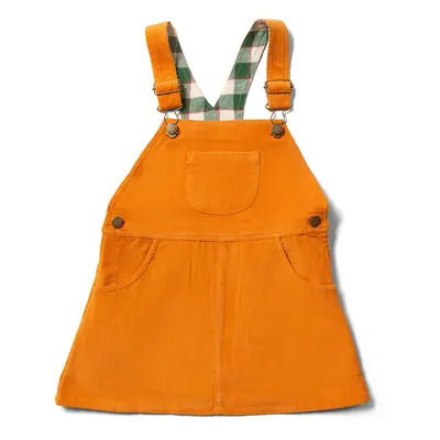 Little Green Radicals Golden Ochre Classic Pinafore Dress