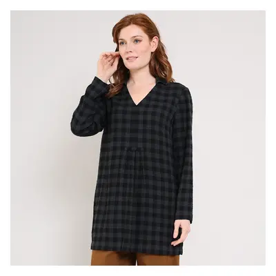 Nomads Open Collar Tunic - Raven