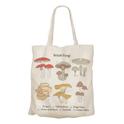 Recycled Cotton Tote Bag - Fungi