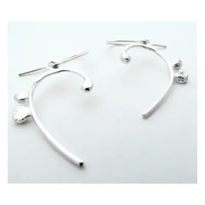 LA Jewellery Clef Recycled Silver Earrings