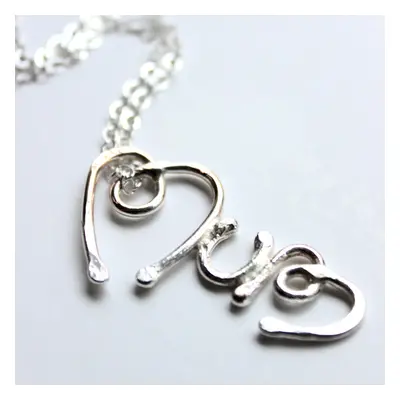 LA Jewellery Fair Trade 'Mums The Word' Recycled Silver Necklace