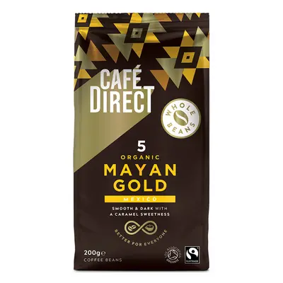 Cafédirect Fairtrade Organic Mayan Gold Coffee Beans - 200g