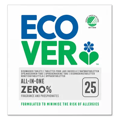 Ecover Zero All-in-One Dishwasher Tablets - 25 Tabs