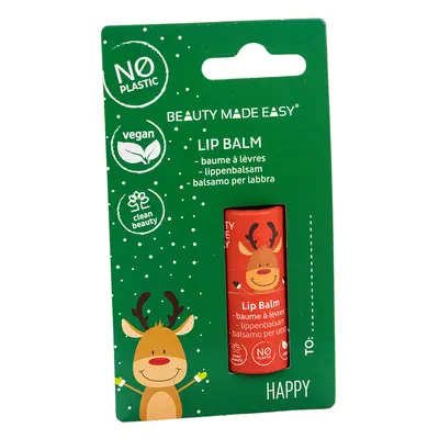 Beauty Made Easy - Vegan Paper Tube Lip Balm - Happy