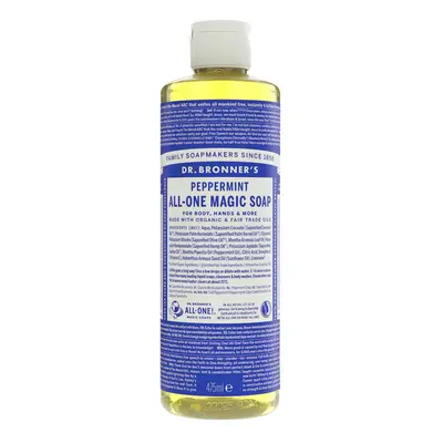 Dr Bronner Organic Peppermint All-One Magic Liquid Soap - 475ml