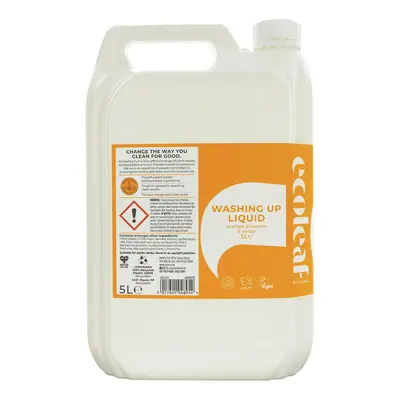 Ecoleaf Washing Up Liquid - Orange Blossom & Cedar - 5L