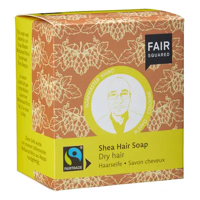 Fair Squared Shea Hair Soap with Cotton Soap Bag - Dry Hair - 2 x 80g