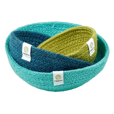 Respiin Mini Jute Bowl Set - Ocean