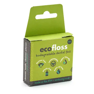 EcoLiving Eco Dental Floss with Dispenser - 50m