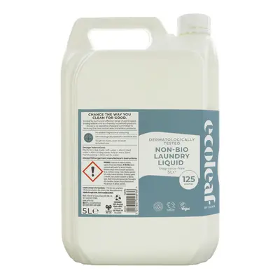 Ecoleaf Fragrance Free Laundry Liquid Refill - 5L