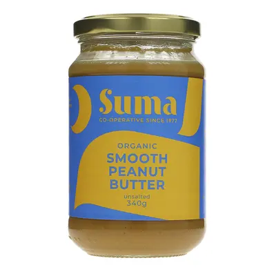 Suma Organic Peanut Butter - Smooth - Unsalted - 340g