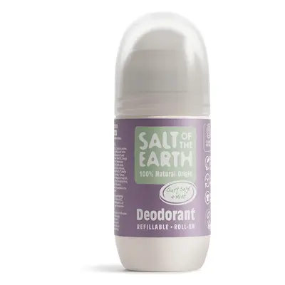 Salt of the Earth Natural Deodorant Refillable Roll-on - Clary Sage & Mint - 75ml