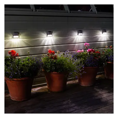 Solar Powered Fence Wall & Post 3L Lights - Pack of 4