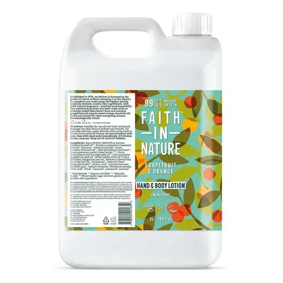 Faith in Nature Grapefruit & Orange Hand & Body Lotion - 5L