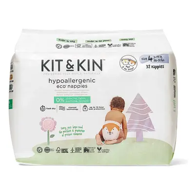 Kit & Kin Disposable Nappies - Maxi+ Size 4 - Pack of 32