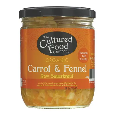 The Cultured Food Company Organic Carrot & Fennel Raw Sauerkraut - 400g