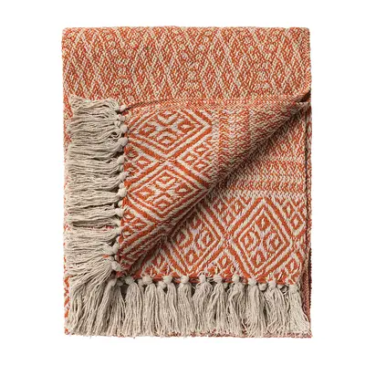 Recycled Salasar Throw - Terracotta