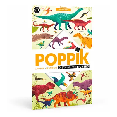 Poppik Discovery Sticker Poster - Dinosaurs