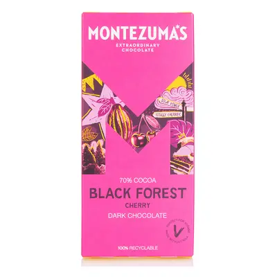 Montezumas Black Forest Dark Chocolate with Cherry Bar - 90g