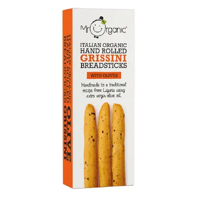 Mr Organic Hand Rolled Breadsticks with Olives - 130g