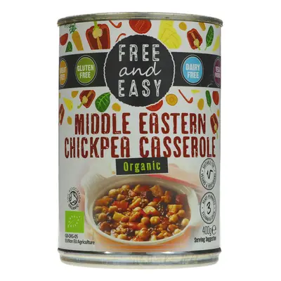 Free & Easy Organic Middle Eastern Chickpea Casserole - 400g