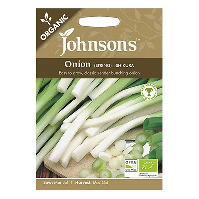 Johnsons Organic Spring Onion Seeds - Ishikura