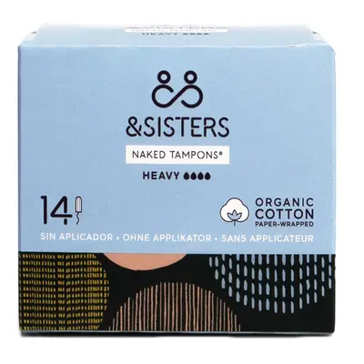 &SISTERS by Mooncup Naked Tampons - Heavy - Pack of 14