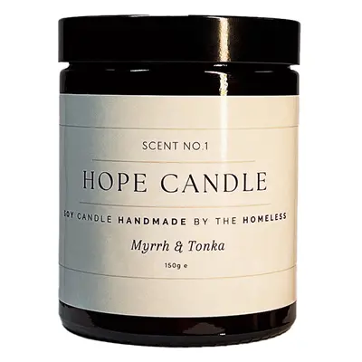 Labre's Hope Scented Soy Wax Candle - Myrrh & Tonka - 150g