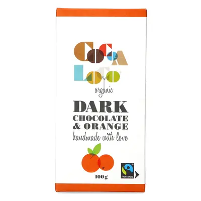 Cocoa Loco Dark Chocolate & Orange Bar - 100g