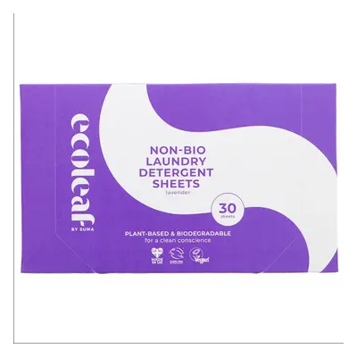 Ecoleaf Non-Bio Laundry Detergent Sheets - Lavender - Pack of 30