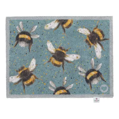 Bee Charity Doormat - Blue - 65 x 85cm