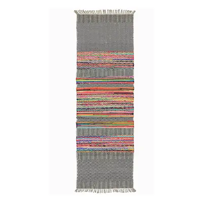 Rishikesh Handloom Recycled Indian Rug - 75 x 240cm