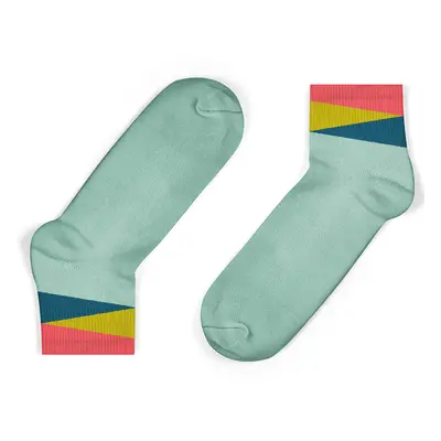 Unisock Kids Mint Geom Ankle Socks