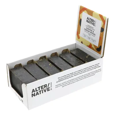 Alternative by Suma Glycerine Soap - Coffee & Cedarwood - 6 x 90g