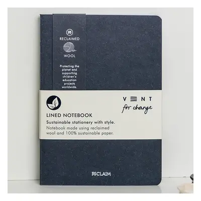 VENT for Change Reclaimed Lined A5 Notebook - Blue Wool - 192 pages