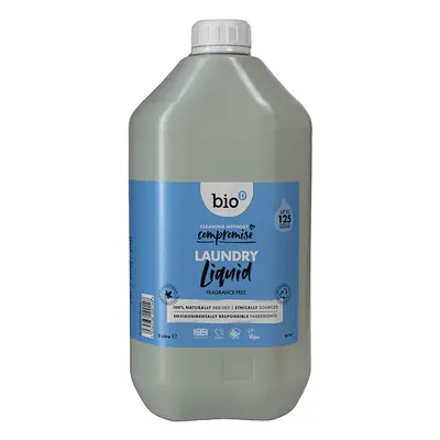 Bio D Concentrated Non-Bio Laundry Liquid - Fragrance Free - 5L - 125 Washes