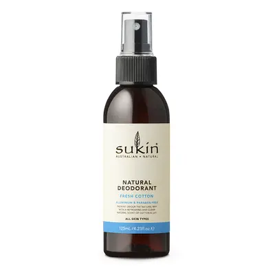 Sukin Natural Deodorant Spray - Fresh Cotton - 125ml