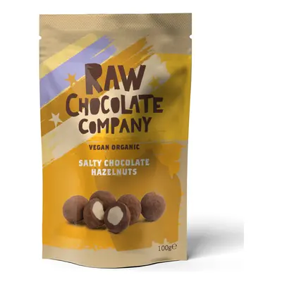 The Raw Chocolate Company Salty Chocolate Hazelnuts - 100g