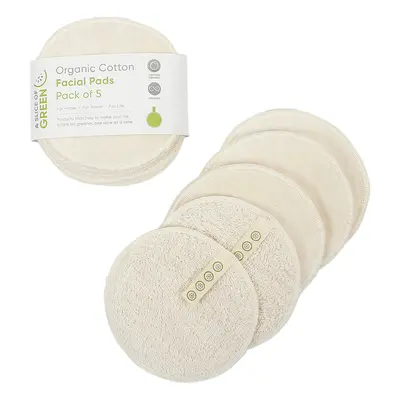 A Slice of Green Organic Cotton Reusable Facial Pads - Pack of 5