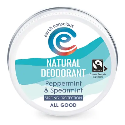 Earth Conscious Peppermint & Spearmint Natural Deodorant - 60g