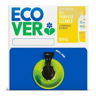 Ecover All-Purpose Cleaner Refill Bag in a Box - Lemongrass & Ginger - 15L