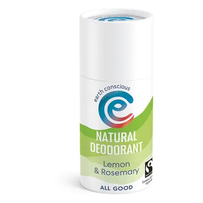 Earth Conscious Lemon & Rosemary Natural Deodorant Stick - 60g