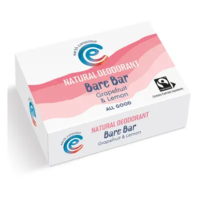 Earth Conscious Bare Bar Natural Deodorant - Grapefruit & Lemon - 90g