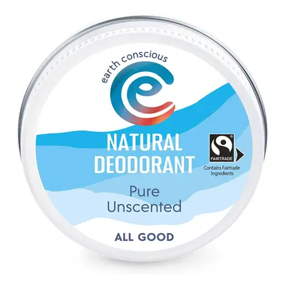 Earth Conscious Pure Unscented Natural Deodorant - 60g